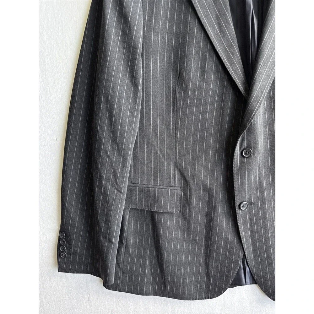 Polo Ralph Lauren Modern Fit Pinstriped Blazer Gray Men's Size 44R